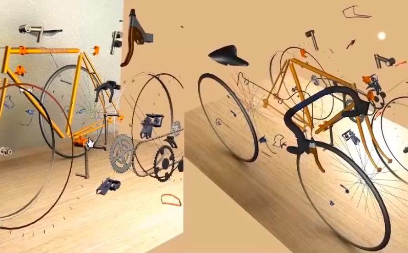 WEB3D自行车3D交互